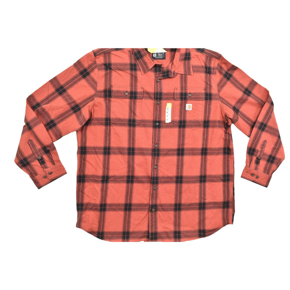 NEW Men's Carhartt Button Down Shirt Size 2XLT Long Sleeve TW4451 Heavyweight - Picture 1 of 8